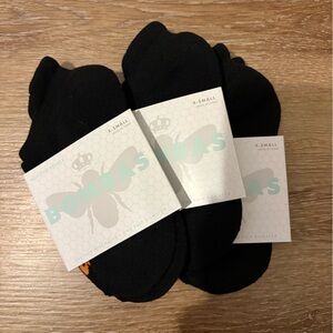 Bombas *8 PAIR of Ankle Socks with Honeycomb Arch Support & Cushion in Black
